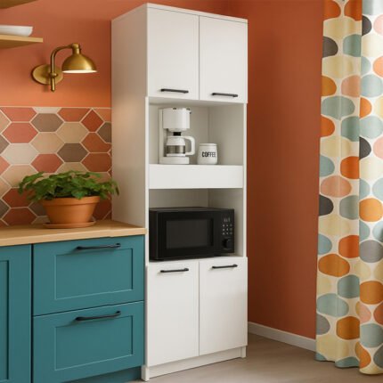 Βρες το Ντουλάπι κουζίνας - μπάνιου Alvento Megapap χρώμα λευκό 60x42x180εκ. σε μοναδική τιμή στο clickforshop.gr