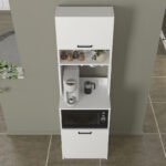 Έπιπλο κουζίνας Tuco 1 Megapap χρώμα λευκό 53,8x40x180εκ. - Image 5