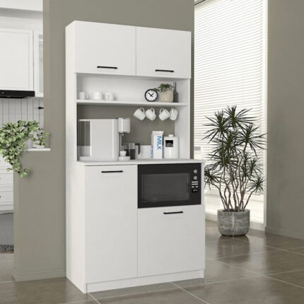Βρες το Έπιπλο κουζίνας Tuco 2 Megapap χρώμα λευκό 90x40x180εκ. σε μοναδική τιμή στο clickforshop.gr