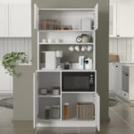 Έπιπλο κουζίνας Tuco 2 Megapap χρώμα λευκό 90x40x180εκ. - Image 3