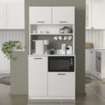 Έπιπλο κουζίνας Tuco 2 Megapap χρώμα λευκό 90x40x180εκ. - Image 4