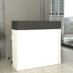 Βρες το Γραφείο υποδοχής - reception Wilko Megapap με LED χρώμα λευκό - ανθρακί 113