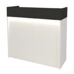 Γραφείο υποδοχής - reception Wilko Megapap με LED χρώμα λευκό - ανθρακί 113,6x42x110εκ. - Image 5