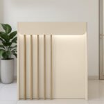 Γραφείο υποδοχής - reception Karibu Megapap με LED χρώμα sandstone - sepet oak 90x40x100εκ. - Image 2