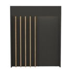 Γραφείο υποδοχής - reception Karibu Megapap με LED χρώμα ανθρακί - sepet oak 90x40x100εκ. - Image 5