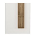 Γραφείο υποδοχής - reception Bonveno Megapap χρώμα λευκό - sepet oak 90x43,2x110εκ. - Image 5