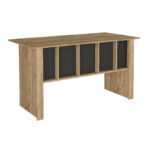 Γραφείο εργασίας Nika Megapap χρώμα sepet oak - ανθρακί 140x60x75εκ. - Image 5