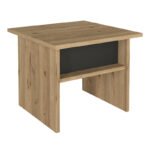 Τραπεζάκι σαλονιού - γραφείου Nika Megapap χρώμα sepet oak - ανθρακί 45x45x40εκ. - Image 5