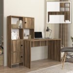 Βρες το Γραφείο εργασίας Lesya Megapap αναστρέψιμο χρώμα καρυδί 159