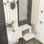 Έπιπλο εισόδου Kanso Megapap χρώμα λευκό 100x35x196,7εκ. - Image 4