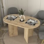 Τραπέζι Cortado Megapap χρώμα sapphire oak 138x80x75εκ. - Image 4