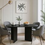Βρες το Τραπέζι Cortado Megapap χρώμα sencron black 138x80x75εκ. σε μοναδική τιμή στο clickforshop.gr