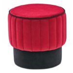 Βρες το Σκαμπώ Rose Megapap βελούδινο χρώμα κόκκινο 40x40x40εκ. σε μοναδική τιμή στο clickforshop.gr