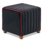 Βρες το Σκαμπώ Mona Megapap βελούδινο χρώμα μαύρο 40x40x40εκ. σε μοναδική τιμή στο clickforshop.gr