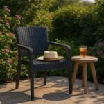 Πολυθρόνα πολυπροπυλενίου Clio Megapap recycled χρώμα ανθρακί 57x55x86εκ. - Image 2