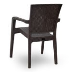 Πολυθρόνα πολυπροπυλενίου Clio Megapap recycled χρώμα καφέ 57x55x86εκ. - Image 3