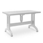 Βρες το Τραπέζι πολυπροπυλενίου Callan Megapap χρώμα λευκό 120x70x73εκ. σε μοναδική τιμή στο clickforshop.gr