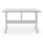 Τραπέζι πολυπροπυλενίου Callan Megapap χρώμα λευκό 120x70x73εκ. - Image 3