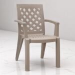 Πολυθρόνα πολυπροπυλενίου Kira Megapap χρώμα cappuccino 58x52x87εκ. - Image 2