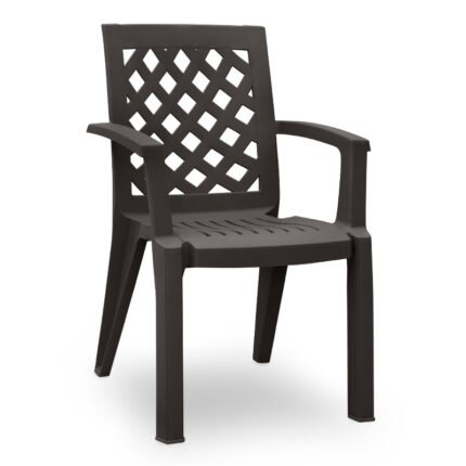 Βρες το Πολυθρόνα πολυπροπυλενίου Kira Megapap χρώμα καφέ 58x52x87εκ. σε μοναδική τιμή στο clickforshop.gr