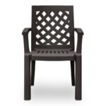 Πολυθρόνα πολυπροπυλενίου Kira Megapap χρώμα καφέ 58x52x87εκ. - Image 4