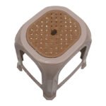 Σκαμπώ πολυπροπυλενίου στοιβαζόμενο Desia Megapap χρώμα μπεζ 35x35x45εκ. - Image 3