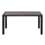 Τραπέζι πολυπροπυλενίου Kalan Megapap χρώμα καφέ 150x90x75εκ. - Image 3