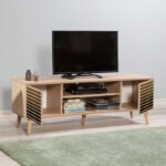 Έπιπλο τηλεόρασης Soho Megapap χρώμα sonoma 140x40x50 εκ. - Image 2