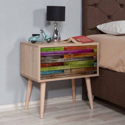 Βρες το Κομοδίνο Soho Megapap χρώμα sonoma 60x40x61εκ. σε μοναδική τιμή στο clickforshop.gr