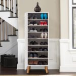 Ντουλάπι κουζίνας/μπάνιου - Παπουτσοθήκη Assiri Megapap χρώμα λευκό 50x38x135εκ. - Image 2