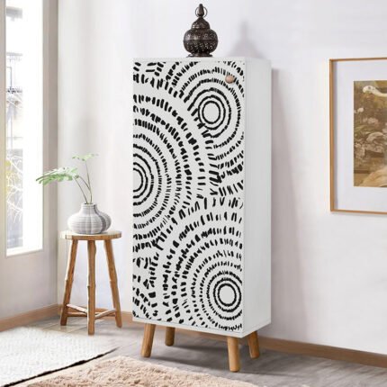 Βρες το Ντουλάπι κουζίνας/μπάνιου - Παπουτσοθήκη Assiri Megapap χρώμα λευκό 50x38x135εκ. σε μοναδική τιμή στο clickforshop.gr