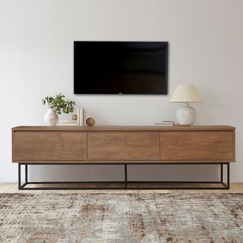 Έπιπλο τηλεόρασης Amedeo Megapap χρώμα καρυδί 180x40x50εκ. Βρες το Έπιπλο τηλεόρασης Amedeo Megapap χρώμα καρυδί 180x40x50εκ. σε μοναδική τιμή στο clickforshop.gr