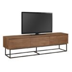 Έπιπλο τηλεόρασης Amedeo Megapap χρώμα καρυδί 180x40x50εκ. - Image 4
