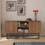 Βρες το Μπουφές Amedeo Megapap χρώμα καρυδί 140x36x72εκ. σε μοναδική τιμή στο clickforshop.gr