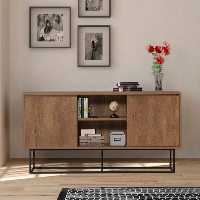 Μπουφές Amedeo Megapap χρώμα καρυδί 140x36x72εκ. Βρες το Μπουφές Amedeo Megapap χρώμα καρυδί 140x36x72εκ. σε μοναδική τιμή στο clickforshop.gr