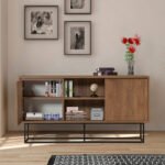 Μπουφές Amedeo Megapap χρώμα καρυδί 140x36x72εκ. - Image 2