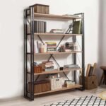 Βρες το Βιβλιοθήκη Atlas Megapap χρώμα antlantic pine - μαύρο 130x35x180εκ. σε μοναδική τιμή στο clickforshop.gr