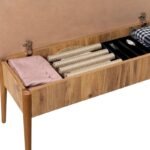 Καναπές διθέσιος - Παγκάκι Alden Megapap από μελαμίνη - ύφασμα χρώμα ανθρακί 110x40x85εκ. - Image 4