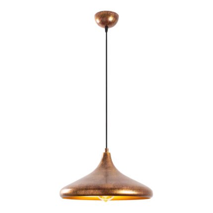 Βρες το Φωτιστικό οροφής Barek Megapap E27 μεταλλικό μονόφωτο χρώμα bronze Φ34x119εκ. σε μοναδική τιμή στο clickforshop.gr