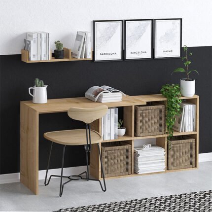 Βρες το Γραφείο εργασίας Blake Megapap χρώμα φυσικό οξιάς 145x45x74εκ. σε μοναδική τιμή στο clickforshop.gr