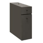 Ντουλάπι μπάνιου Calencia Megapap χρώμα ανθρακί 20x60x55εκ. - Image 3