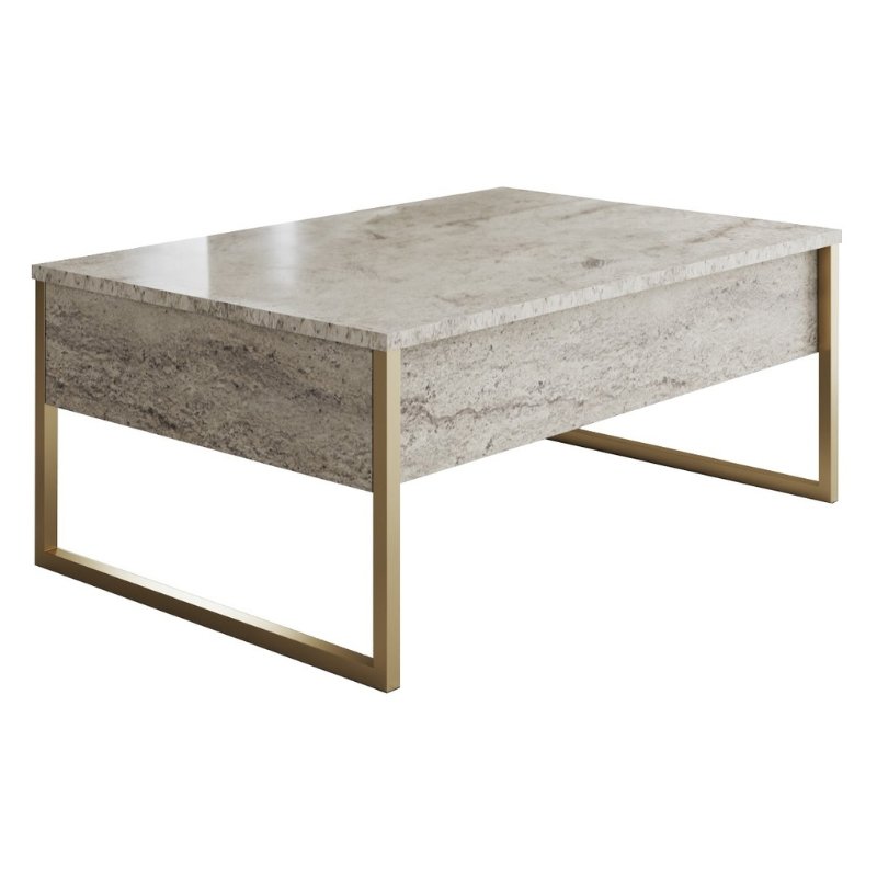 Τραπεζάκι σαλονιού Luxe Megapap χρώμα travertine - χρυσό 90x60x40εκ. Βρες το Τραπεζάκι σαλονιού Luxe Megapap χρώμα travertine - χρυσό 90x60x40εκ. σε μοναδική τιμή στο clickforshop.gr