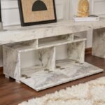 Έπιπλο τηλεόρασης Enclave Megapap χρώμα εφέ μαρμάρου 180x31,3x50εκ. - Image 3