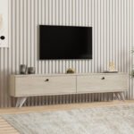 Βρες το Έπιπλο τηλεόρασης Paris Megapap χρώμα travertine 160x25x35εκ. σε μοναδική τιμή στο clickforshop.gr