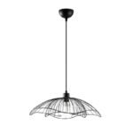 Βρες το Φωτιστικό οροφής Farac Megapap E27 μεταλλικό μονόφωτο χρώμα μαύρο Ø50x31/111εκ. σε μοναδική τιμή στο clickforshop.gr