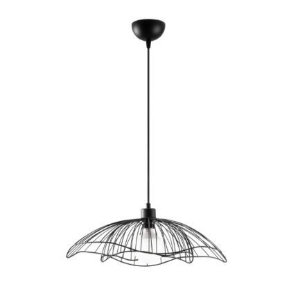 Βρες το Φωτιστικό οροφής Farac Megapap E27 μεταλλικό μονόφωτο χρώμα μαύρο Ø50x31/111εκ. σε μοναδική τιμή στο clickforshop.gr