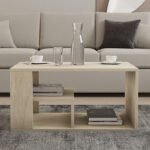 Τραπεζάκι σαλονιού Rodom Megapap χρώμα travertine 80x50x40εκ. - Image 3