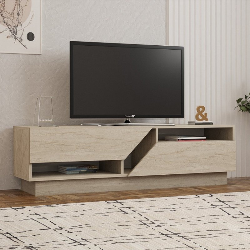 Έπιπλο τηλεόρασης Koza Megapap χρώμα travertine 160x40x45εκ. Βρες το Έπιπλο τηλεόρασης Koza Megapap χρώμα travertine 160x40x45εκ. σε μοναδική τιμή στο clickforshop.gr