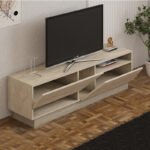 Έπιπλο τηλεόρασης Koza Megapap χρώμα travertine 160x40x45εκ. - Image 2