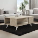 Βρες το Τραπεζάκι σαλονιού Yuka Megapap χρώμα travertine 90x60x39